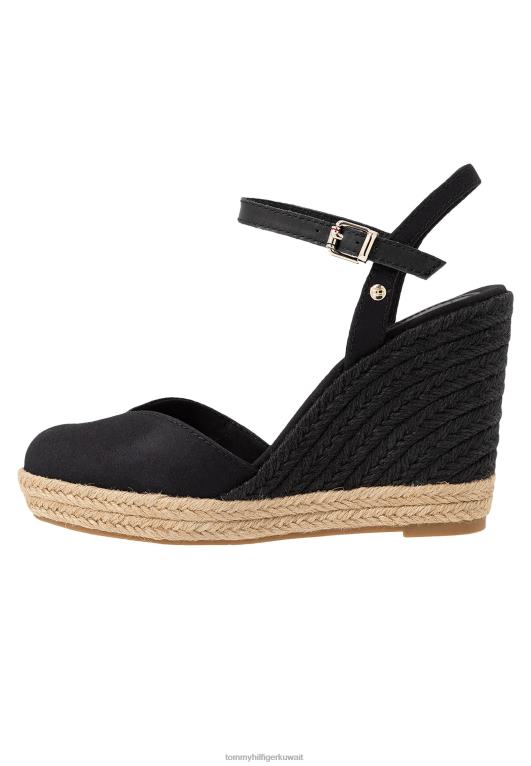 أسود Tommy Hilfiger الصنادل الأساسية ذات الكعب العالي ذات الكعب العالي والمغلقة 446447309