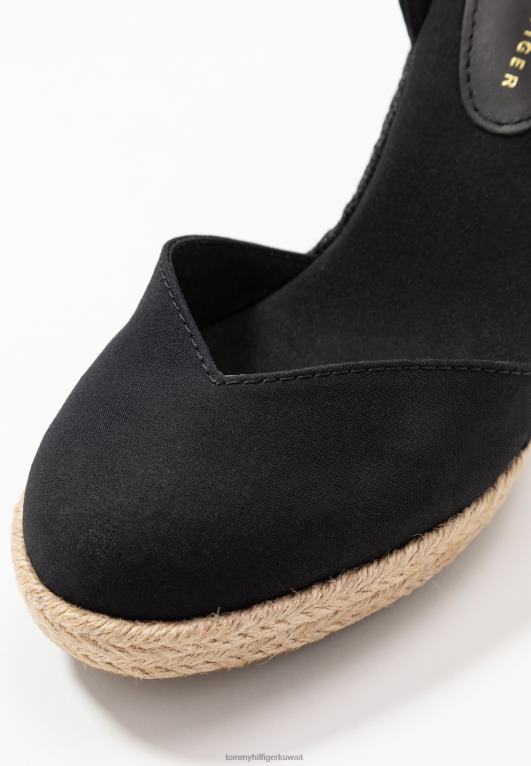 أسود Tommy Hilfiger الصنادل الأساسية ذات الكعب العالي ذات الكعب العالي والمغلقة 446447309