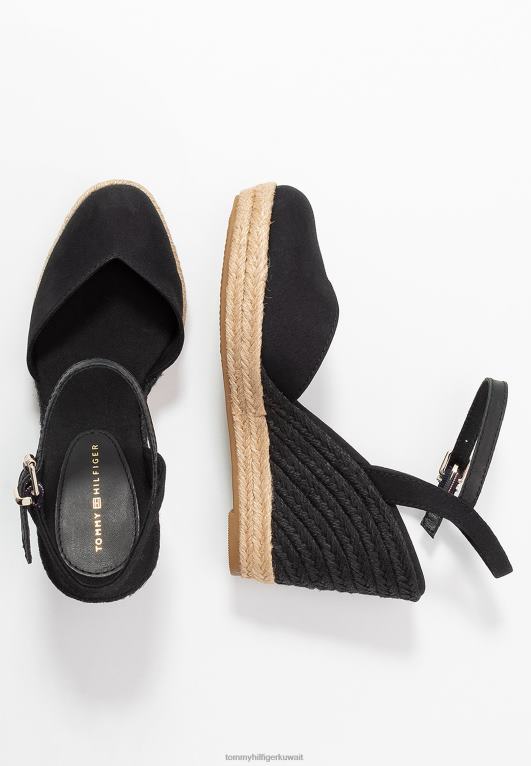 أسود Tommy Hilfiger الصنادل الأساسية ذات الكعب العالي ذات الكعب العالي والمغلقة 446447309