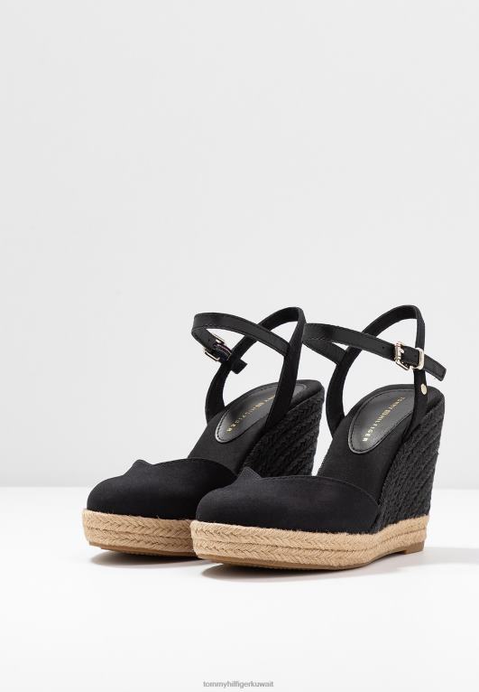 أسود Tommy Hilfiger الصنادل الأساسية ذات الكعب العالي ذات الكعب العالي والمغلقة 446447309