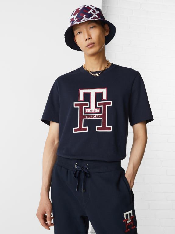 سماء الصحراء Tommy Hilfiger تيشيرت من القطن العضوي مزين بشعار المونوغرام 44644730