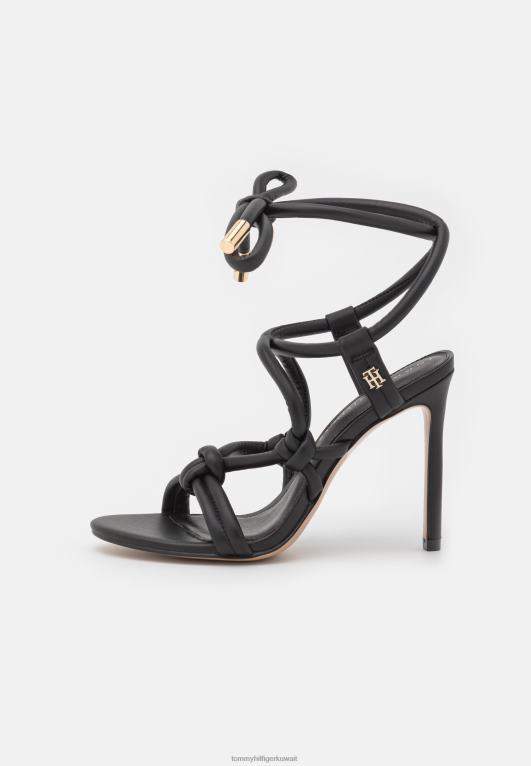 أسود Tommy Hilfiger الصنادل ذات الكعب العالي 446447310