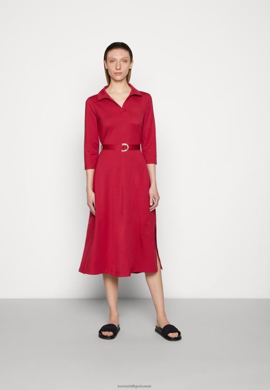 التوت الملكي Tommy Hilfiger قميص ميدي فستان يوم 446447321