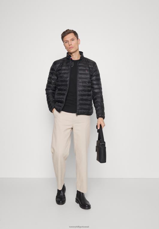 أسود Tommy Hilfiger سترة شتوية دائرية قابلة للتعبئة 446447331