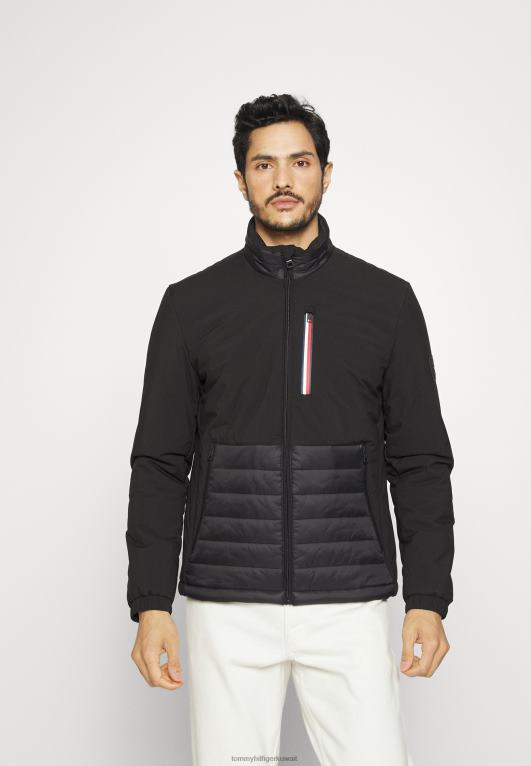 أسود Tommy Hilfiger سترة خفيفة من مزيج الوسائط 446447338