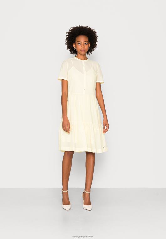 خلطة ليمون Tommy Hilfiger فستان برود ناعم فستان النهار 446447353