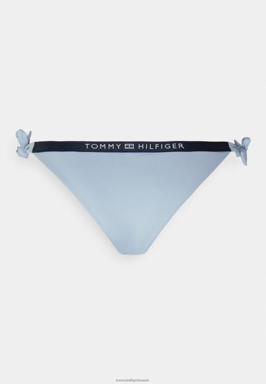 الفجر الأزرق Tommy Hilfiger ربطة عنق جانبية على الجزء السفلي من البكيني 446447356