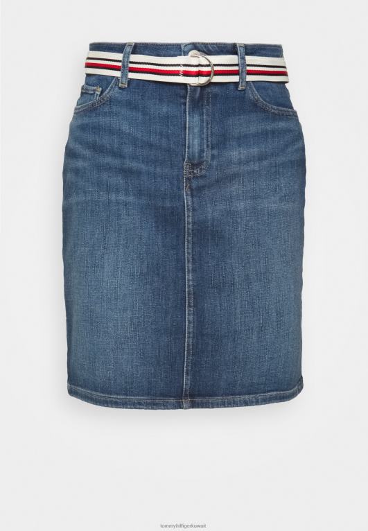 الدنيم Tommy Hilfiger روما تنورة قصيرة مستقيمة 446447382