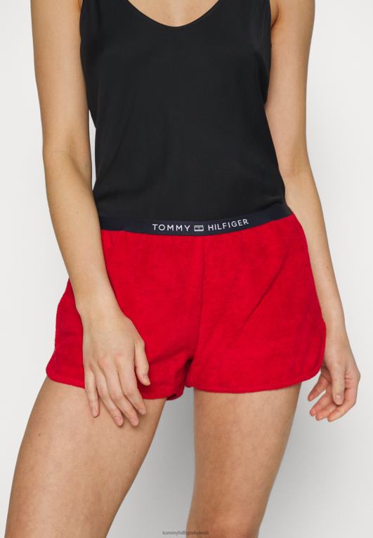 الأحمر الأساسي Tommy Hilfiger شورت السباحة تيري 446447390