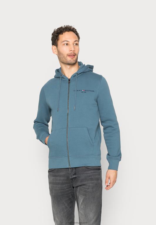 الفحم الأزرق Tommy Hilfiger شعار البريدي من خلال البلوز الرمز البريدي 446447397