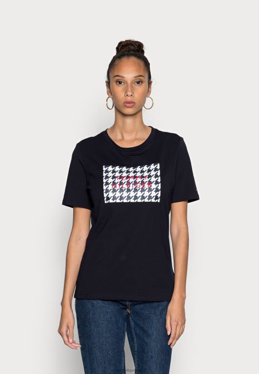 سماء الصحراء Tommy Hilfiger تي شيرت بطباعة تي شيرت هاونست بوكس ​​عادي 446447401