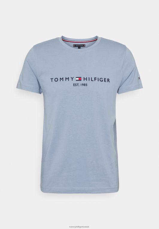 الفجر الأزرق Tommy Hilfiger تيشيرت بطبعة شعار الماركة 446447425