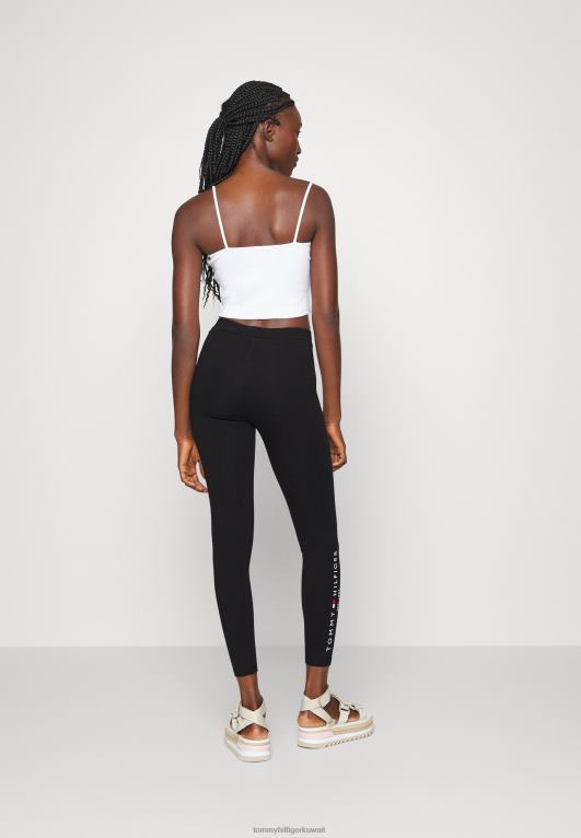 أسود Tommy Hilfiger سراويل طماق التراث 446447426