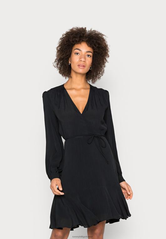 أسود Tommy Hilfiger فستان الركبة اليوم 446447445