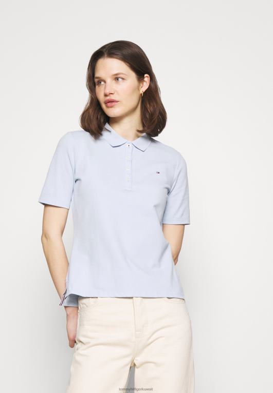 أزرق منسم Tommy Hilfiger قميص بولو ريج الأساسي 446447460