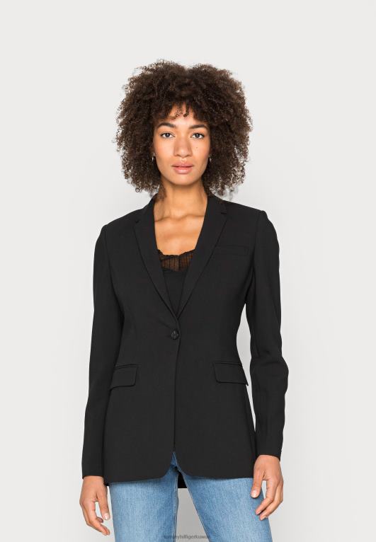 أسود Tommy Hilfiger السترة المناسبة الأساسية 446447466