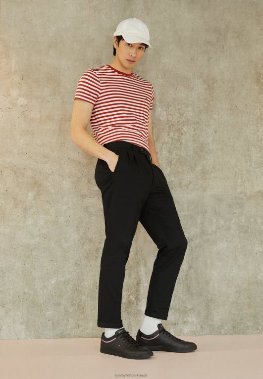 أسود Tommy Hilfiger المدربين التفاصيل الأساسية 446447467