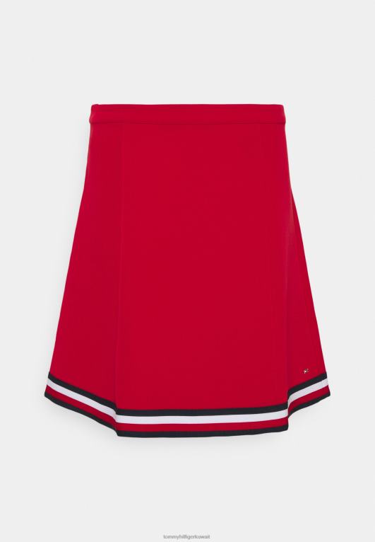 الأحمر الأساسي Tommy Hilfiger أنجيلا العالمية تنورة قصيرة تنورة ألف خط 446447478
