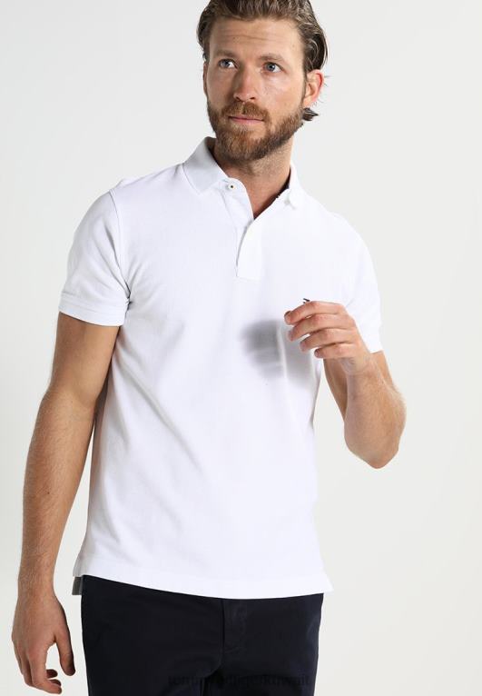 أبيض Tommy Hilfiger أداء قميص بولو سليم صالح 446447494