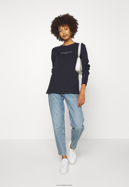 أزرق غامق Tommy Hilfiger البلوز العادية 446447518