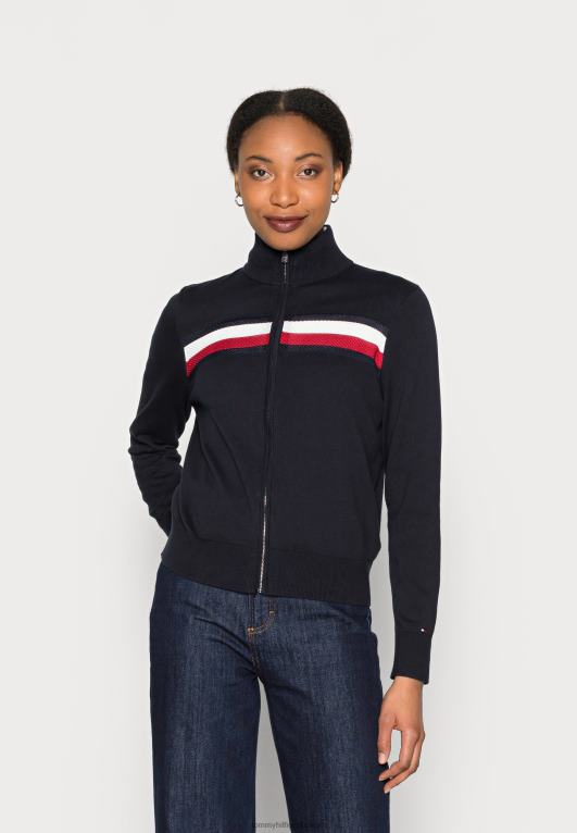 سماء الصحراء Tommy Hilfiger سترة صوفية بسحاب عالمي 446447537