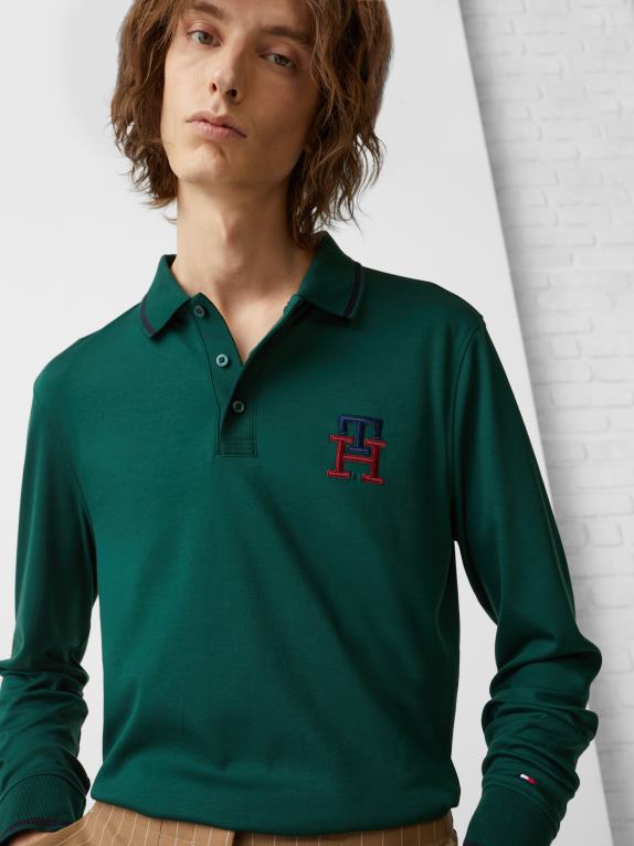 صياد Tommy Hilfiger قميص بولو بأكمام طويلة وقصة ضيقة 44644754