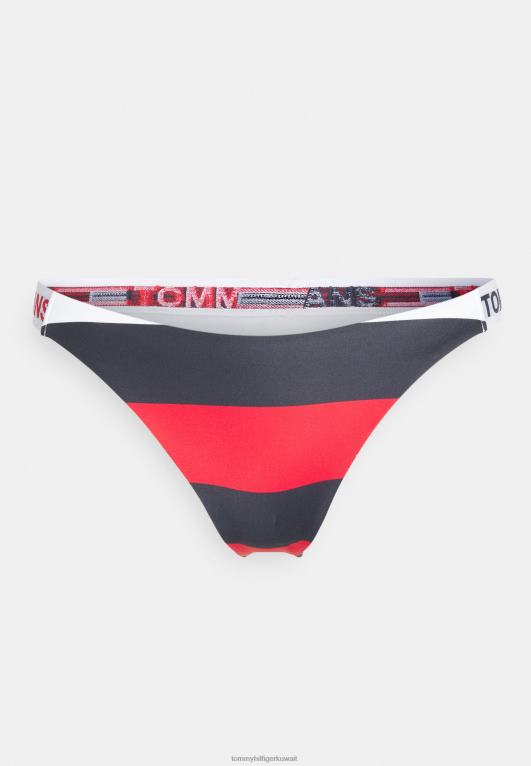 شريط الرجبي Tommy Hilfiger قطعة بيكيني سفلية عالية الساق 446447550