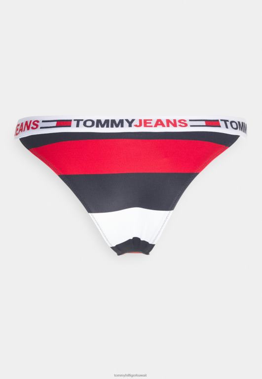 شريط الرجبي Tommy Hilfiger قطعة بيكيني سفلية عالية الساق 446447550
