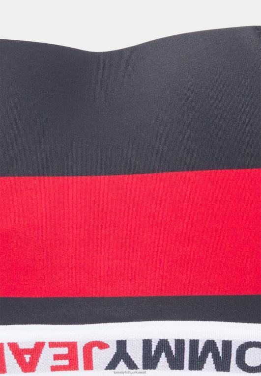 شريط الرجبي Tommy Hilfiger قطعة بيكيني سفلية عالية الساق 446447550