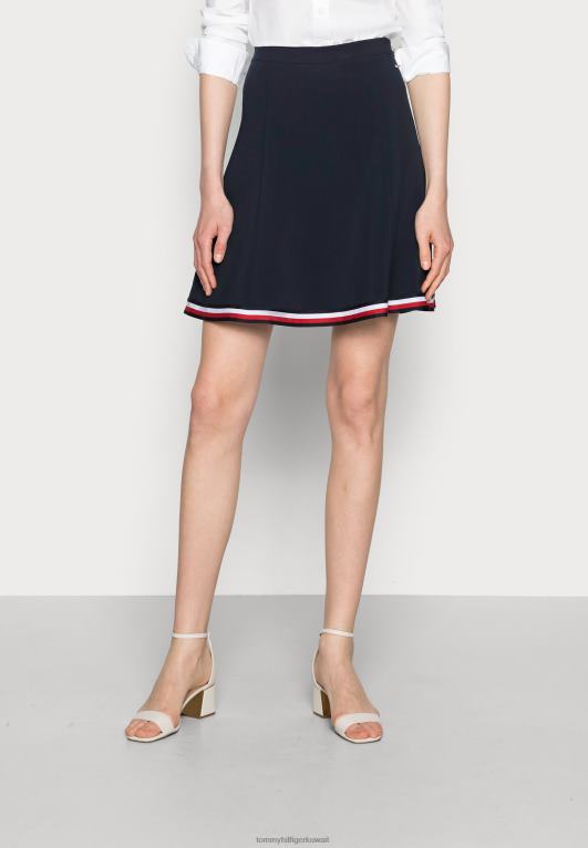أزرق Tommy Hilfiger أنجيلا تنورة قصيرة تنورة ألف خط 446447558