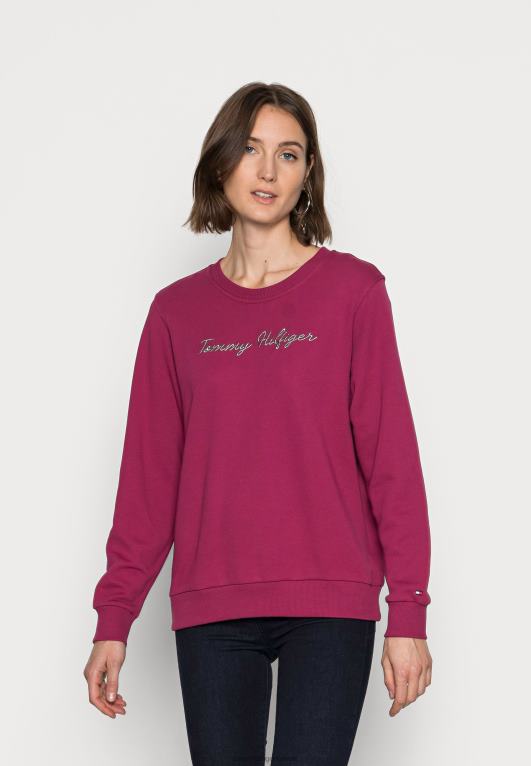 روبي قرمزي Tommy Hilfiger البلوز النصي العادي 446447573