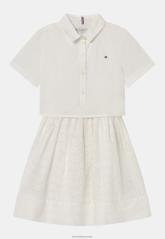 بيج فاتح Tommy Hilfiger فستان يوم الانجليزية 446447615