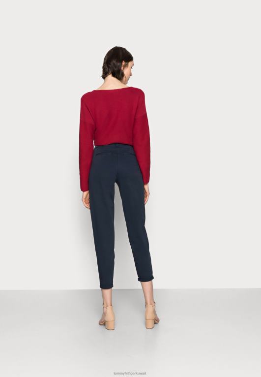 أزرق Tommy Hilfiger مزيج الحزام مدبب تشينو بانت تشينو 446447657