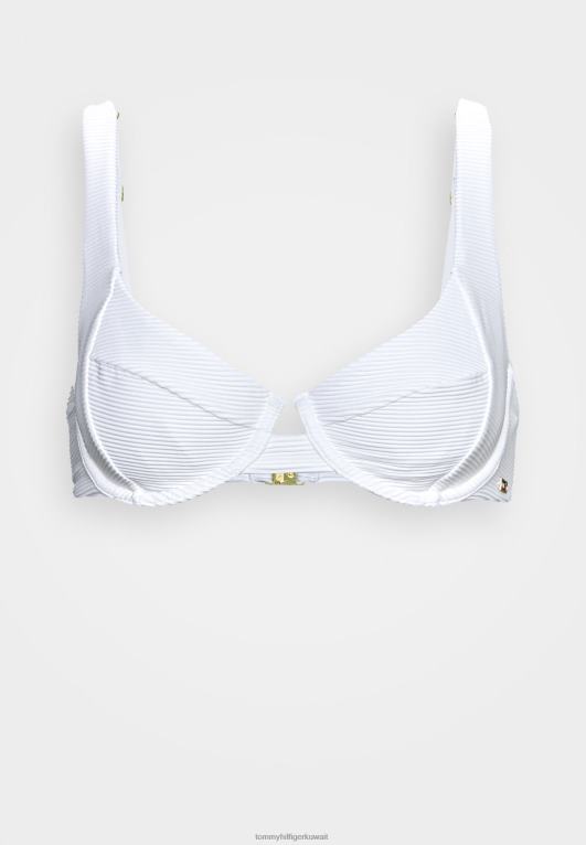 أبيض Tommy Hilfiger بيكيني علوي بالكونيت 446447679