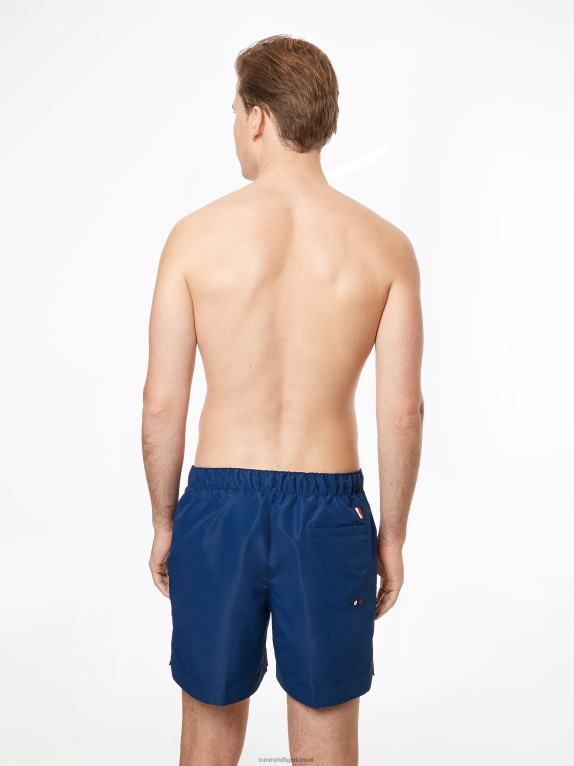 الشفق النيلي Tommy Hilfiger شورت سباحة متوسط ​​الطول ذو قصة عادية 44644768