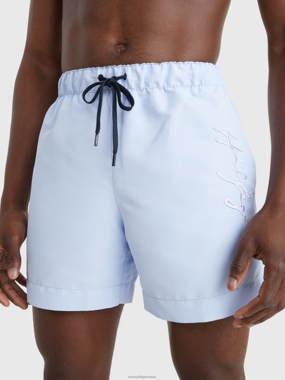 الأزرق الحلو Tommy Hilfiger شورت سباحة متوسط ​​الطول ذو قصة عادية 44644769