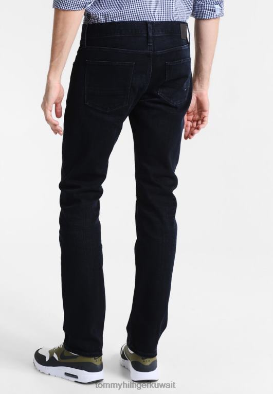 أسود أزرق Tommy Hilfiger دينتون جينز مستقيم الساق 446447694