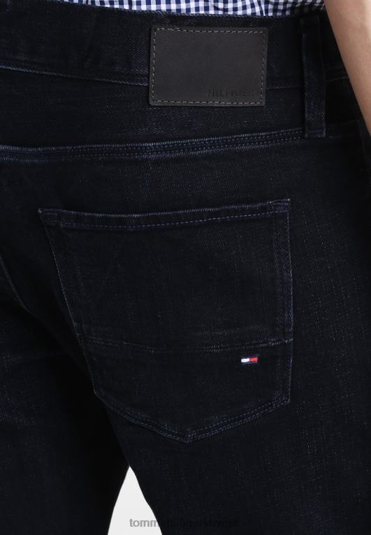 أسود أزرق Tommy Hilfiger دينتون جينز مستقيم الساق 446447694