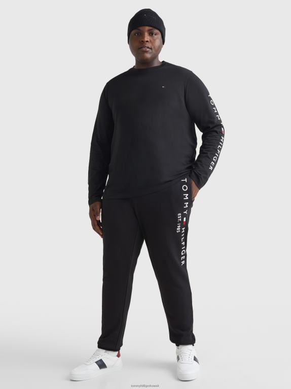 أسود Tommy Hilfiger بالإضافة إلى تي شيرت بأكمام طويلة وقصة ضيقة 44644771