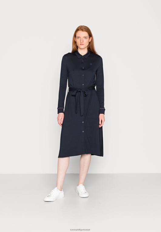 سماء الصحراء Tommy Hilfiger فستان قميص ميدي فستان جيرسي 446447731