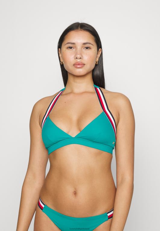 ماوي الأخضر Tommy Hilfiger بيكيني علوي ثابت مثلث 446447741