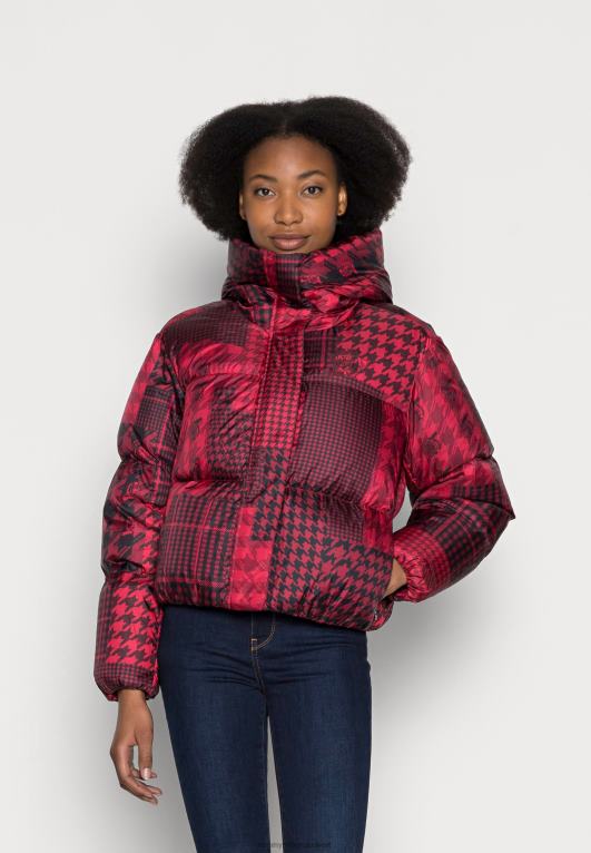 أحمر Tommy Hilfiger سترة منتفخة مطبوعة على شكل أيقونة 446447750