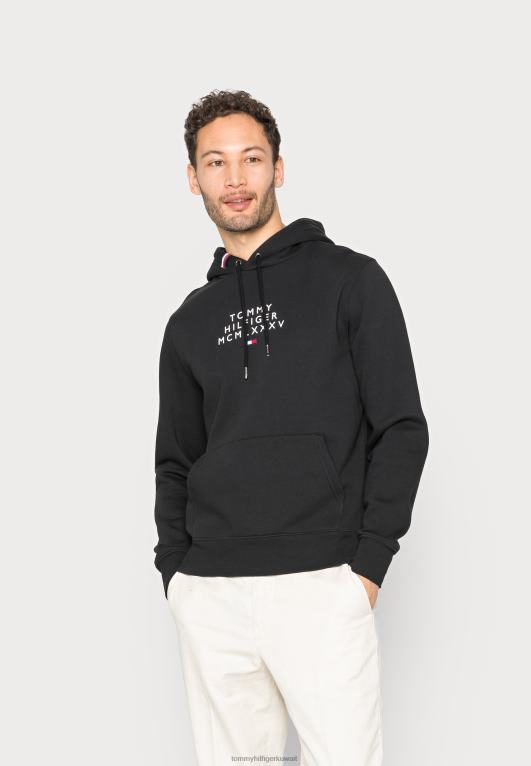 أسود Tommy Hilfiger هوديي جرافيك 446447769