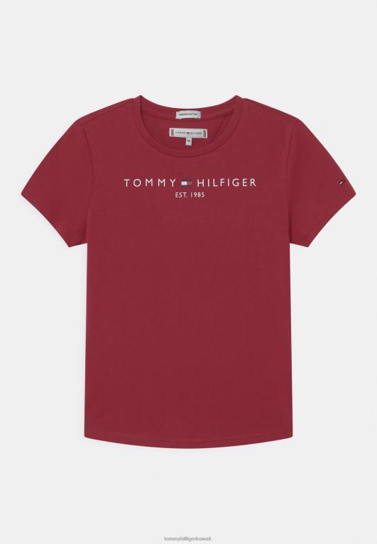 سحق التوت البري Tommy Hilfiger تي شيرت بطبعة تي شيرت أساسية 446447774