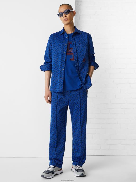 سماء الصحراء Tommy Hilfiger قميص مونوغرام مطرز 44644778