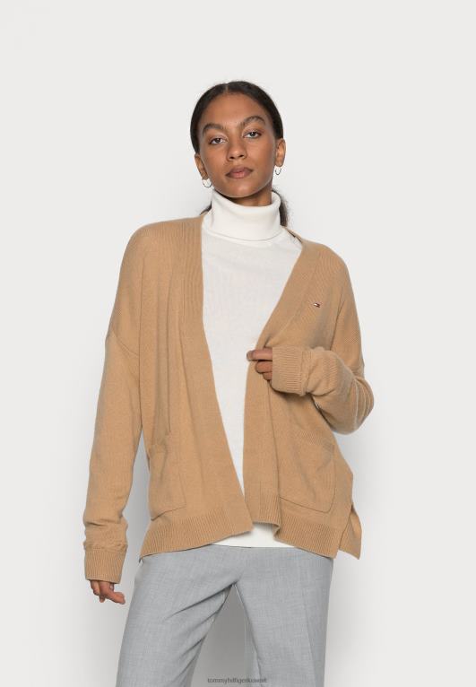 الكاكي الريف Tommy Hilfiger سترة صوفية مفتوحة ناعمة 446447802