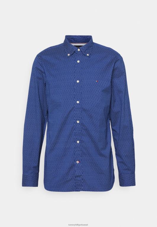 أزرق بحري كربوني/أزرق منسم Tommy Hilfiger قميص صغير ناعم 446447818