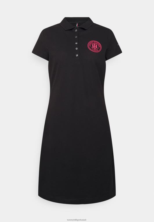 أسود Tommy Hilfiger فستان قصير بدائرة رفيعة 446447852