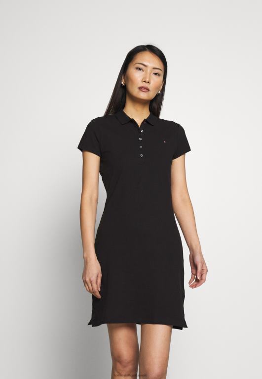 أسود Tommy Hilfiger فستان نحيف لباس اليوم 446447861