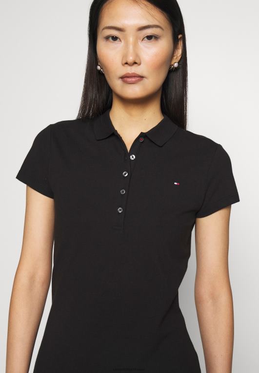 أسود Tommy Hilfiger فستان نحيف لباس اليوم 446447861